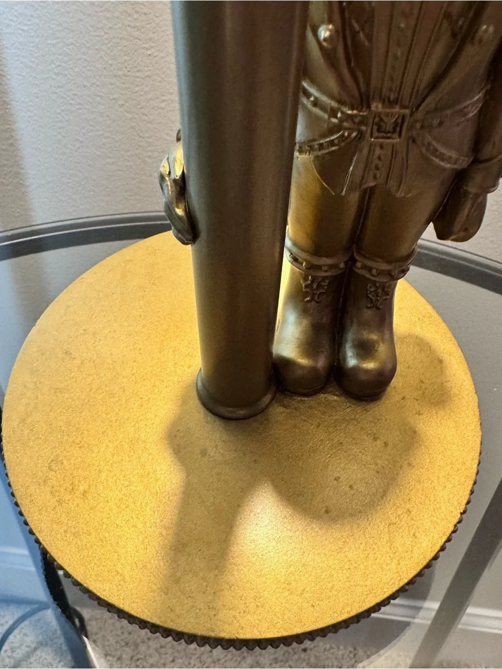 Gold Nutcracker towel Stand / Royal guard base Decorative Home Accent